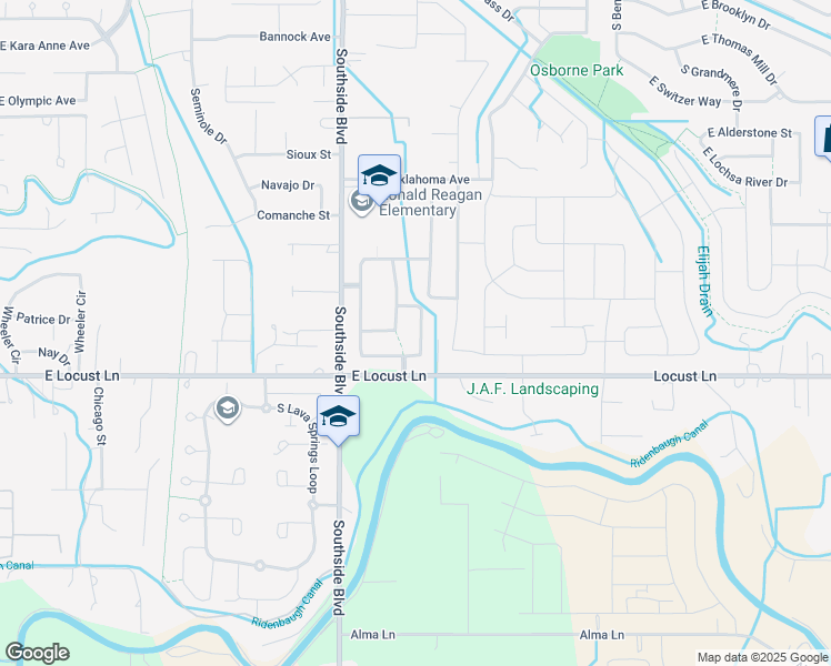 map of restaurants, bars, coffee shops, grocery stores, and more near 3723 South Palm Springs Street in Nampa