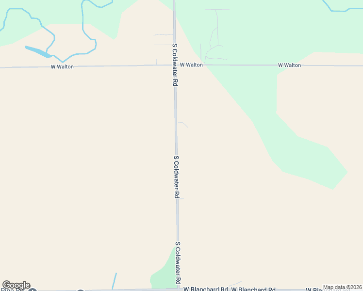 map of restaurants, bars, coffee shops, grocery stores, and more near 7367 South Coldwater Road in Blanchard