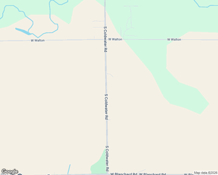 map of restaurants, bars, coffee shops, grocery stores, and more near 7367 South Coldwater Road in Blanchard