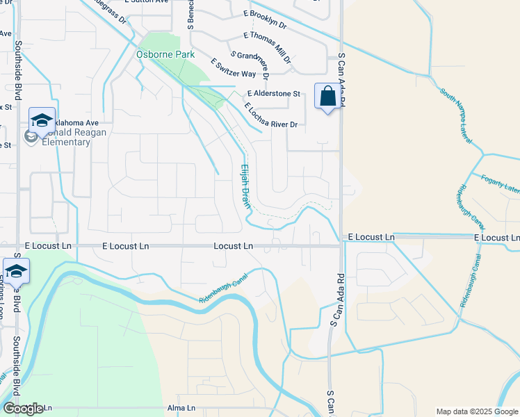 map of restaurants, bars, coffee shops, grocery stores, and more near 4301 East Stone Falls Drive in Nampa