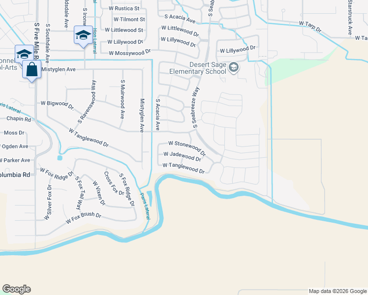map of restaurants, bars, coffee shops, grocery stores, and more near 9543 West Jadewood Drive in Boise