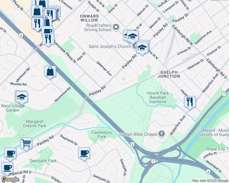2 Glengarry Street, Guelph ON Walk Score