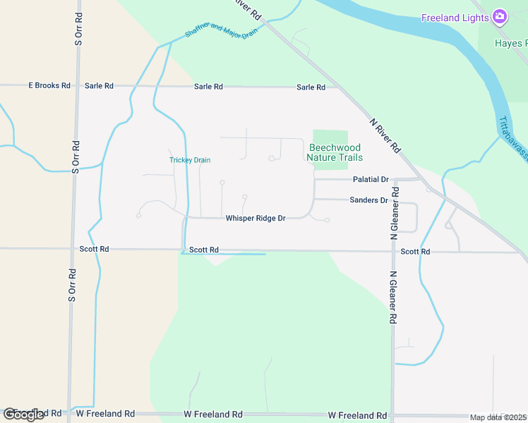 map of restaurants, bars, coffee shops, grocery stores, and more near 12384 Whisper Ridge Drive in Freeland