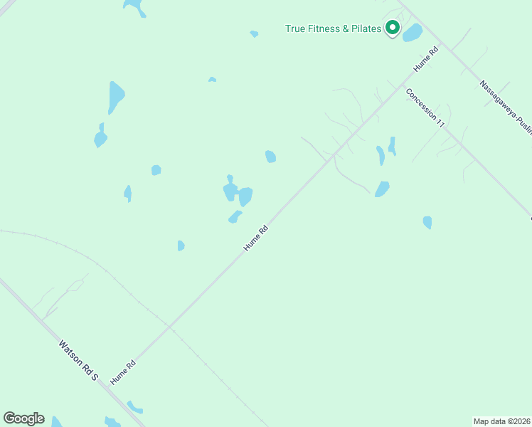 map of restaurants, bars, coffee shops, grocery stores, and more near 164 Hume Road in Puslinch