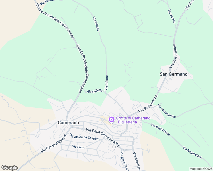 map of restaurants, bars, coffee shops, grocery stores, and more near 15 Via Galletto in Camerano