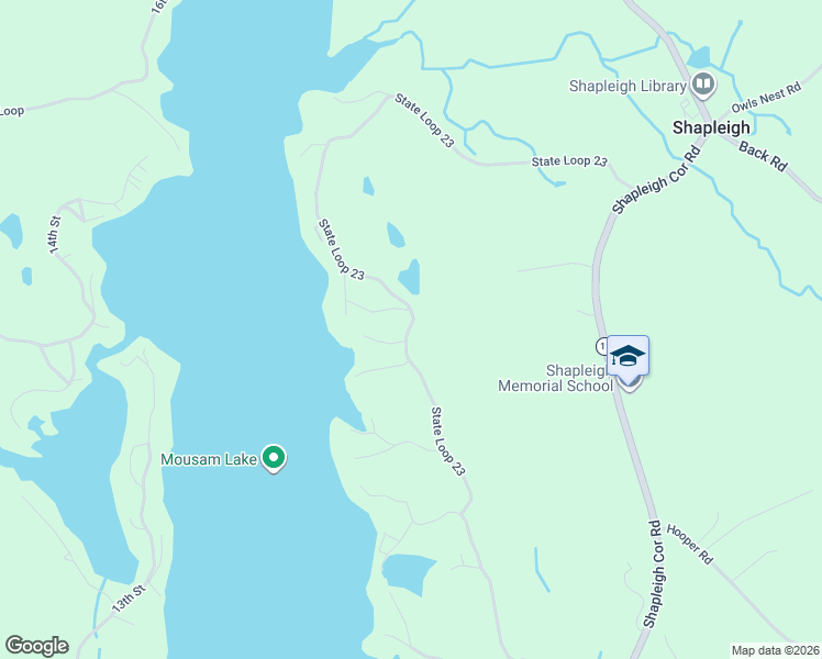 map of restaurants, bars, coffee shops, grocery stores, and more near State Loop 23 in Shapleigh