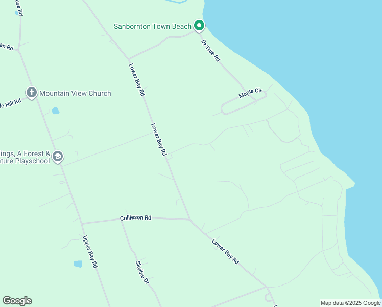 map of restaurants, bars, coffee shops, grocery stores, and more near 35 Gray Road in Sanbornton