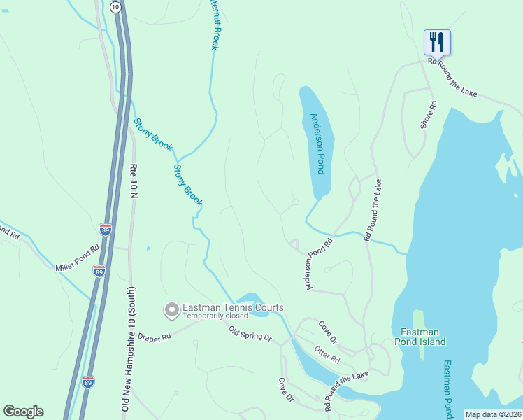 map of restaurants, bars, coffee shops, grocery stores, and more near 21 High Pond Road in Grantham