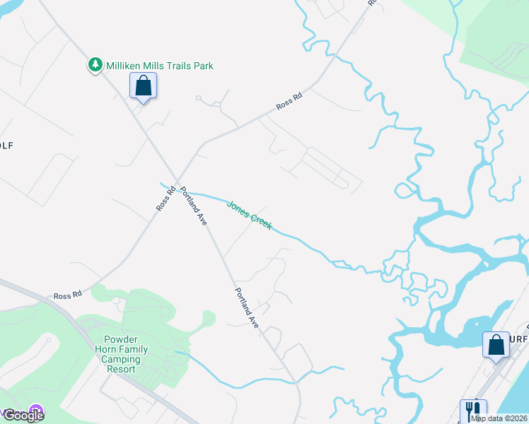 map of restaurants, bars, coffee shops, grocery stores, and more near 5 Red Oak Drive in Old Orchard Beach