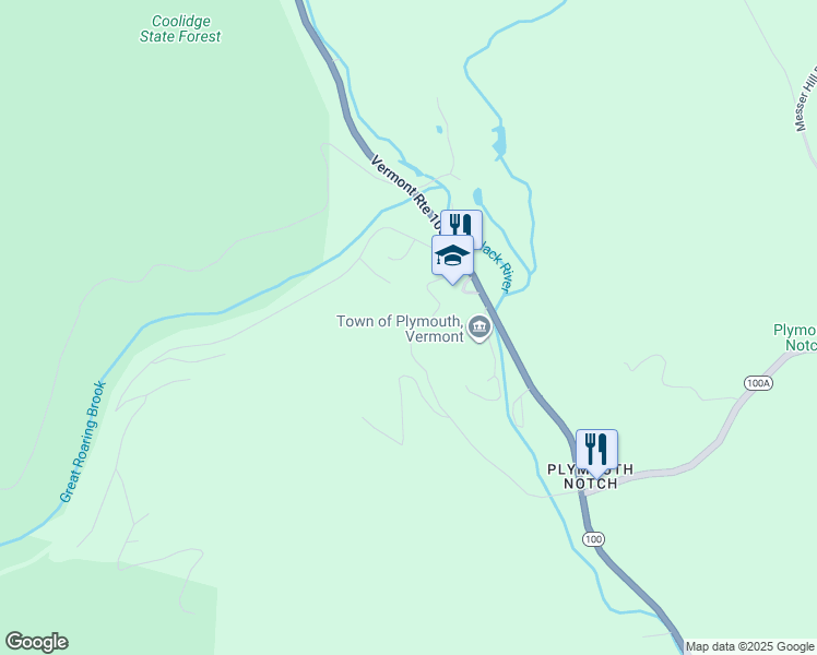 map of restaurants, bars, coffee shops, grocery stores, and more near 520 Dead End Road in Plymouth