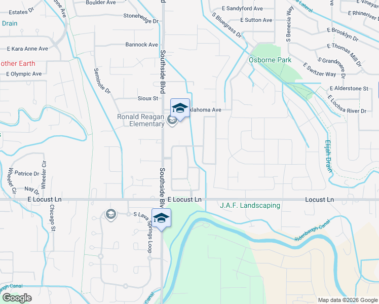 map of restaurants, bars, coffee shops, grocery stores, and more near 3528 South Big Springs Way in Nampa
