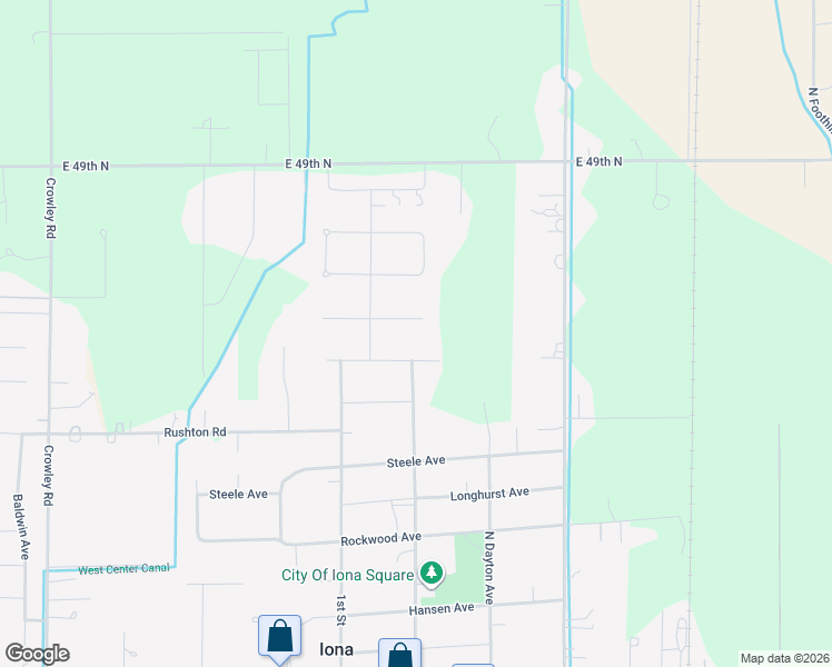 map of restaurants, bars, coffee shops, grocery stores, and more near 5055 41 North in Idaho Falls