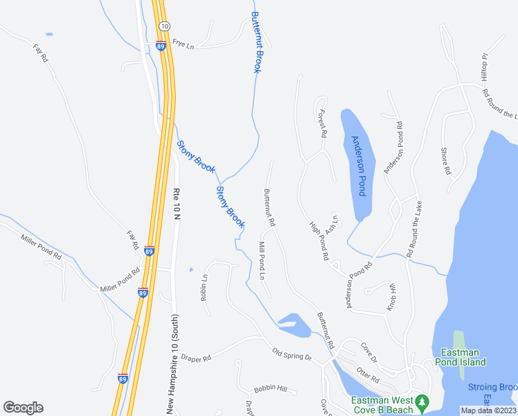 map of restaurants, bars, coffee shops, grocery stores, and more near 43 Butternut Road in Grantham