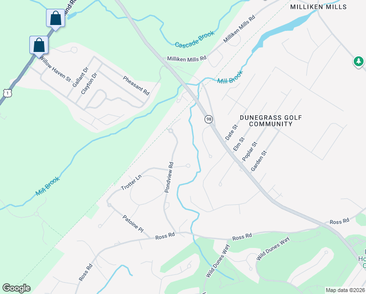 map of restaurants, bars, coffee shops, grocery stores, and more near 16 Pondview Road in Old Orchard Beach