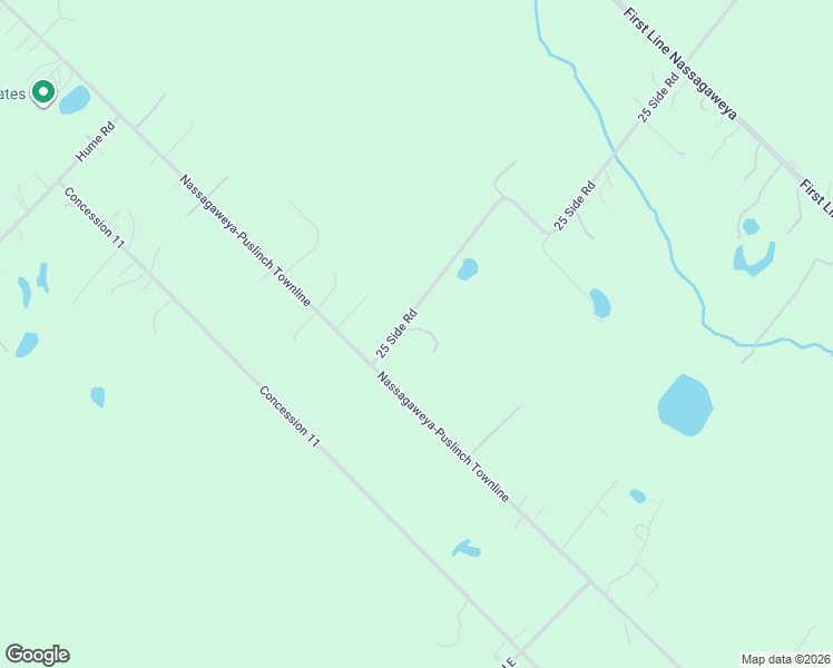 map of restaurants, bars, coffee shops, grocery stores, and more near 1038 25 Side Road in Milton