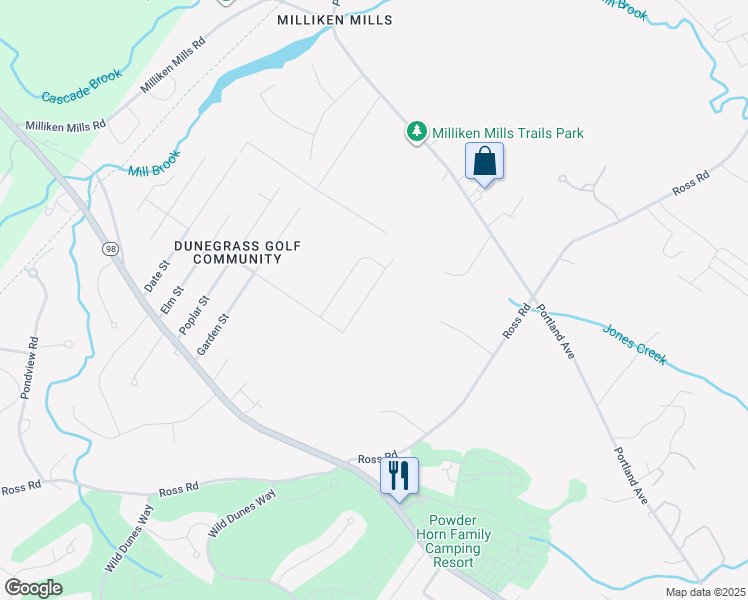 map of restaurants, bars, coffee shops, grocery stores, and more near 18 Kapok Street in Old Orchard Beach