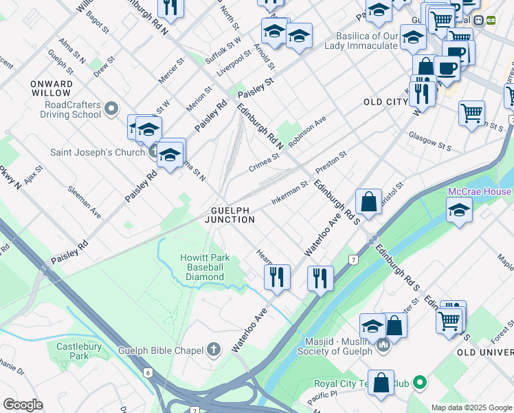 91 Inkerman Street, Guelph ON Walk Score