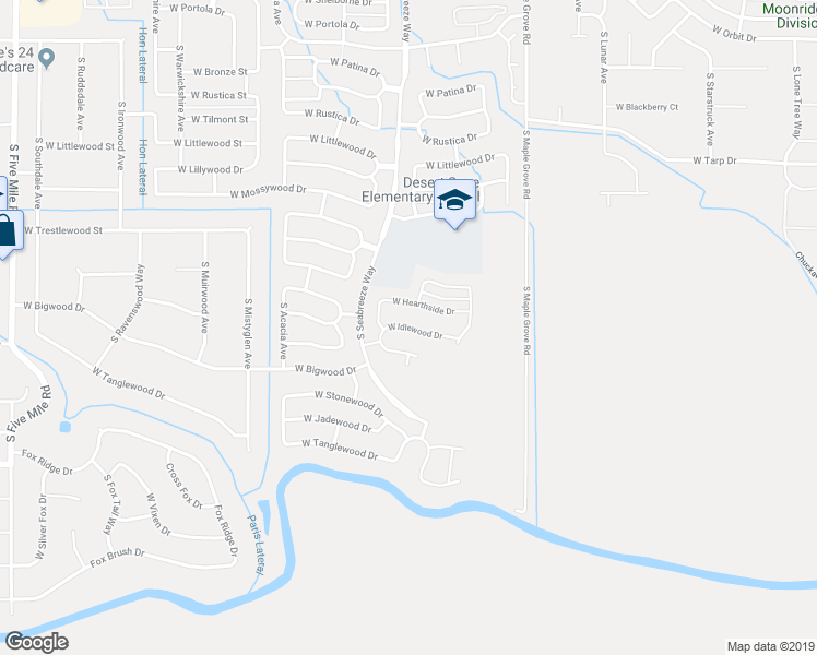 map of restaurants, bars, coffee shops, grocery stores, and more near 9308 West Idlewood Drive in Boise