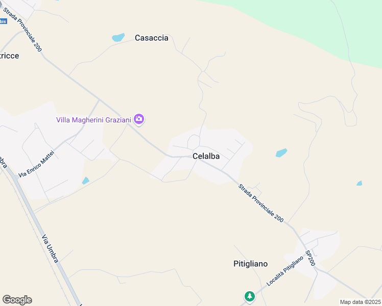 map of restaurants, bars, coffee shops, grocery stores, and more near 17 Via G. Boccaccio in Celalba