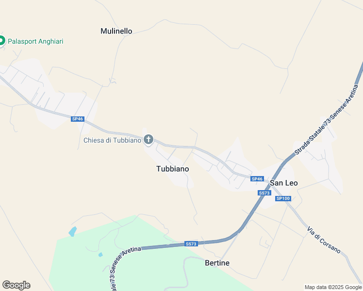 map of restaurants, bars, coffee shops, grocery stores, and more near 144 Via Leonardo da Vinci in Provincia di Arezzo