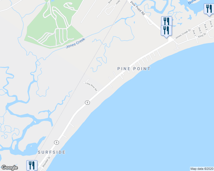 map of restaurants, bars, coffee shops, grocery stores, and more near 189 East Grand Avenue in Scarborough