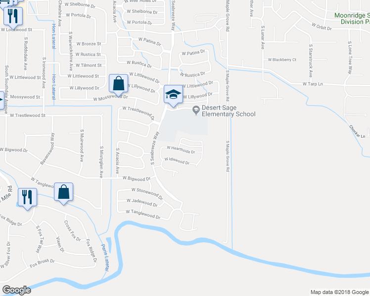 map of restaurants, bars, coffee shops, grocery stores, and more near 9314 West Hearthside Drive in Boise