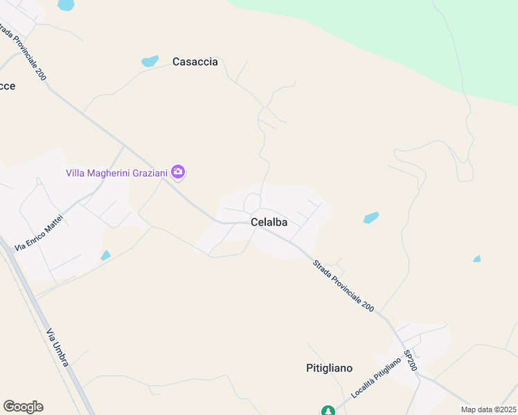 map of restaurants, bars, coffee shops, grocery stores, and more near 17 Via G. Boccaccio in Celalba