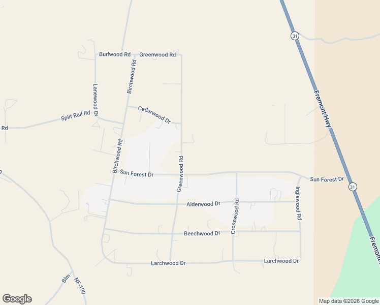 map of restaurants, bars, coffee shops, grocery stores, and more near 144927 Greenwood Road in La Pine