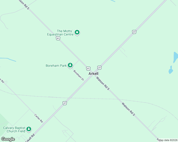 map of restaurants, bars, coffee shops, grocery stores, and more near 0821 Watson Road South in Wellington County