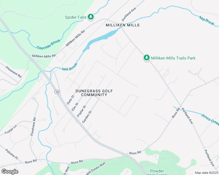 map of restaurants, bars, coffee shops, grocery stores, and more near 35 Milliken Mills Road in Old Orchard Beach