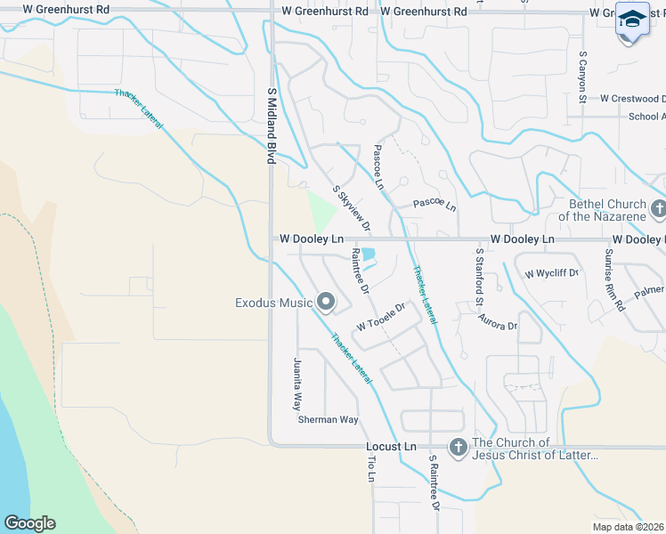 map of restaurants, bars, coffee shops, grocery stores, and more near 3304 South Malad Drive in Nampa