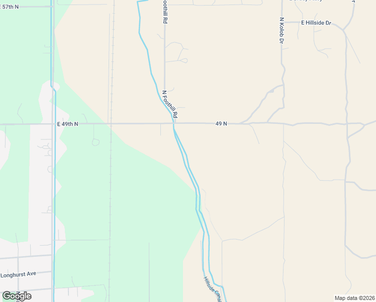 map of restaurants, bars, coffee shops, grocery stores, and more near North Foothill Road in Bonneville County