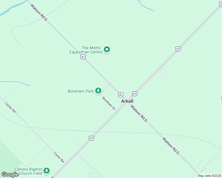 map of restaurants, bars, coffee shops, grocery stores, and more near 800 Watson Road South in Wellington County