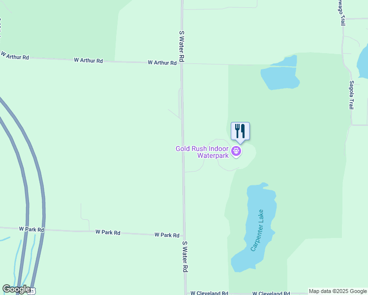 map of restaurants, bars, coffee shops, grocery stores, and more near 5622 South Water Road in New Era