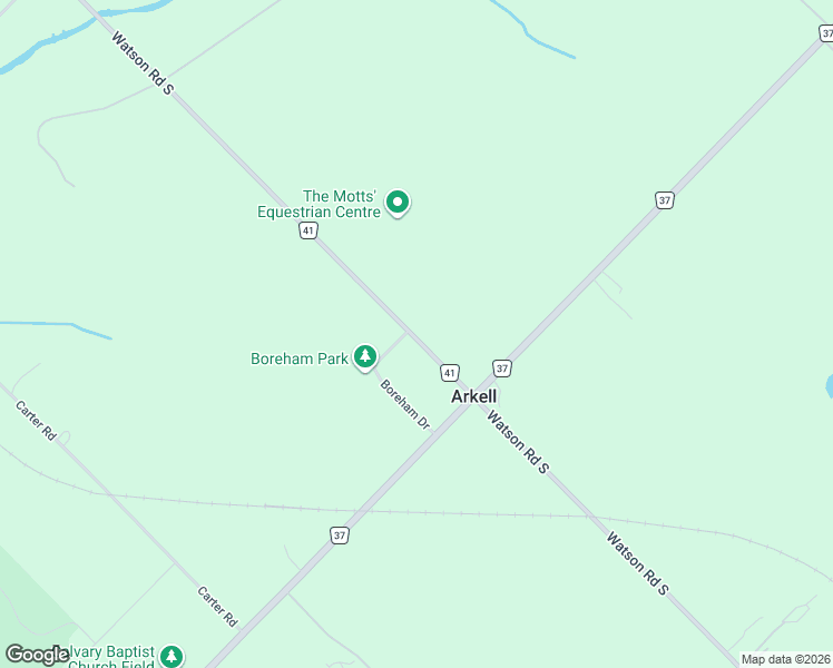 map of restaurants, bars, coffee shops, grocery stores, and more near 800 Watson Road South in Wellington County