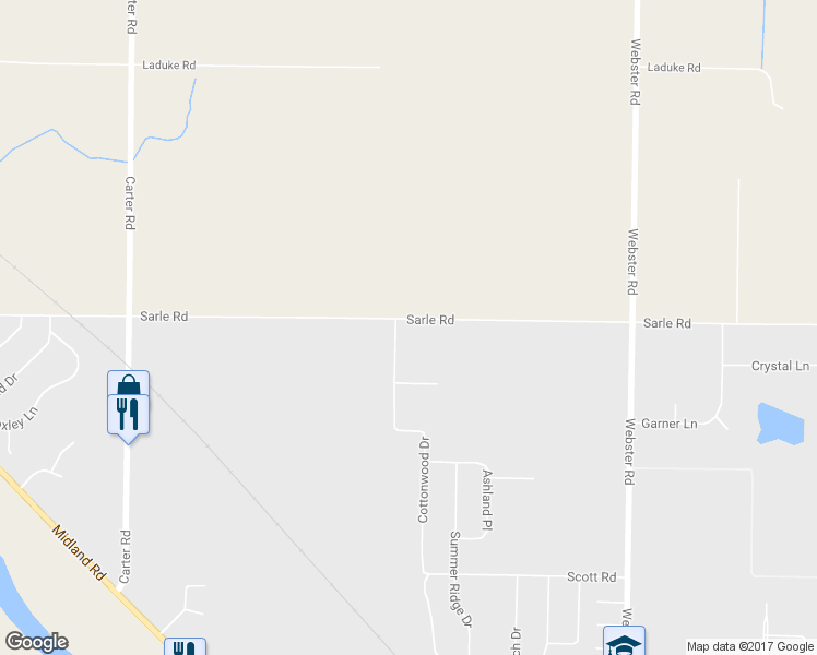 map of restaurants, bars, coffee shops, grocery stores, and more near 8986 Cottonwood Drive in Freeland