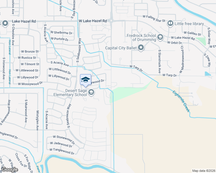 map of restaurants, bars, coffee shops, grocery stores, and more near 7001 South Maple Grove Road in Boise