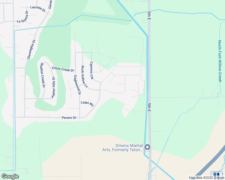 map of restaurants, bars, coffee shops, grocery stores, and more near 5070 Rock Hill Cir in Idaho Falls