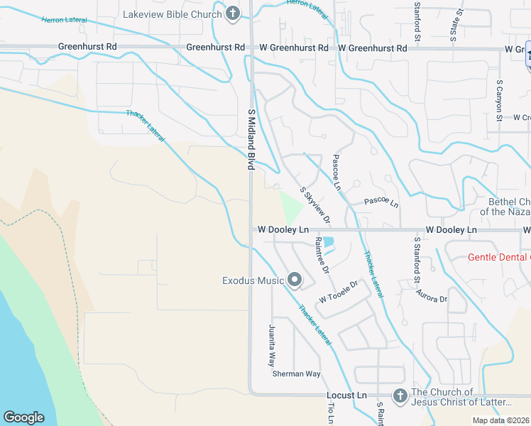 map of restaurants, bars, coffee shops, grocery stores, and more near 914 South Midland Boulevard in Nampa