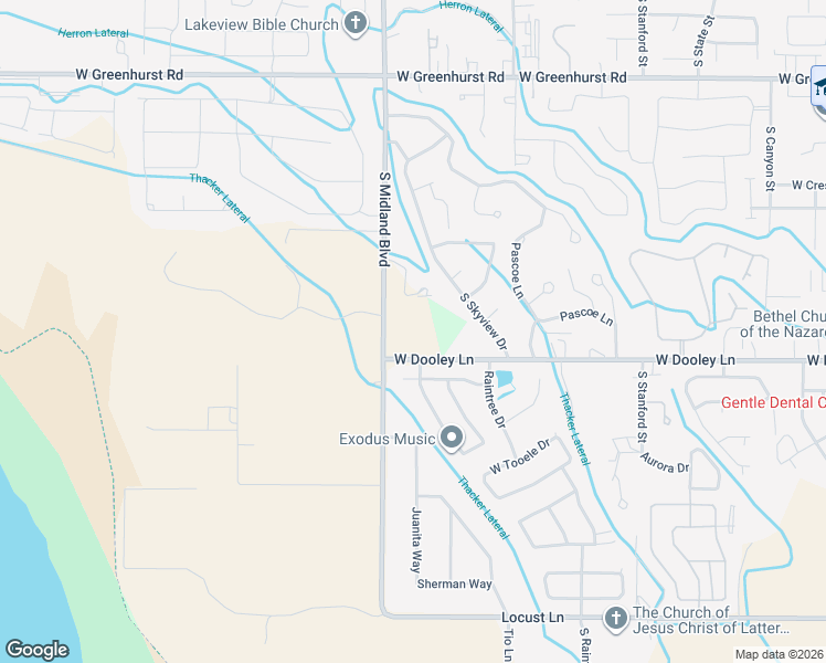 map of restaurants, bars, coffee shops, grocery stores, and more near 914 South Midland Boulevard in Nampa
