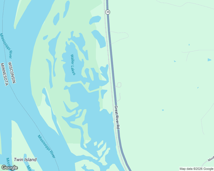 map of restaurants, bars, coffee shops, grocery stores, and more near Great River Road in Genoa