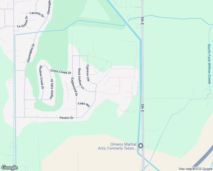 map of restaurants, bars, coffee shops, grocery stores, and more near 5070 Rock Hill Circle in Idaho Falls
