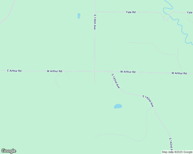 map of restaurants, bars, coffee shops, grocery stores, and more near 2411 East Arthur Road in Rothbury