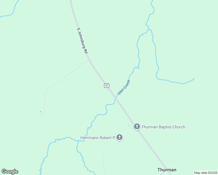 map of restaurants, bars, coffee shops, grocery stores, and more near 484 County Road 57 in Warrensburg