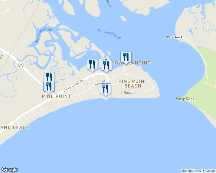 map of restaurants, bars, coffee shops, grocery stores, and more near 5 Driftwood Lane in Scarborough