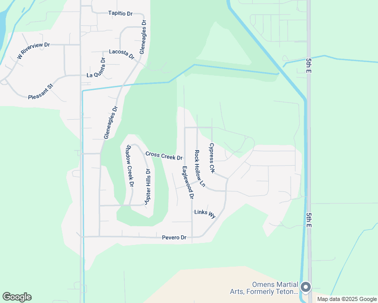 map of restaurants, bars, coffee shops, grocery stores, and more near 5246 Eaglewood Drive in Idaho Falls