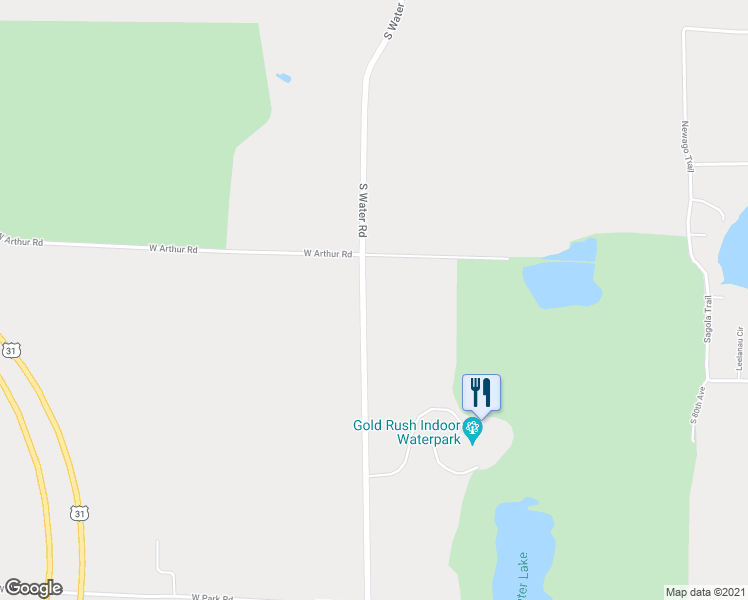 map of restaurants, bars, coffee shops, grocery stores, and more near 5622 South Water Road in New Era