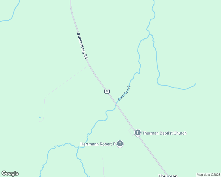 map of restaurants, bars, coffee shops, grocery stores, and more near 484 County Road 57 in Warrensburg