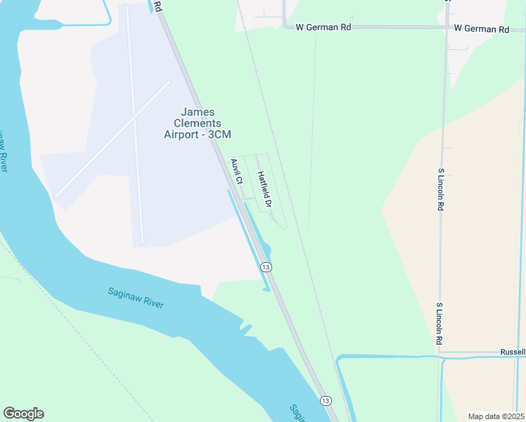 map of restaurants, bars, coffee shops, grocery stores, and more near 765 River Road in Bay City