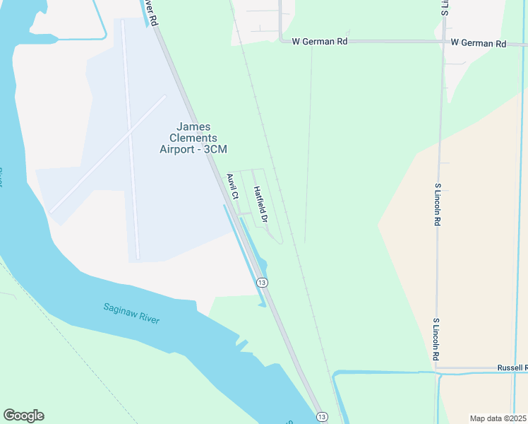 map of restaurants, bars, coffee shops, grocery stores, and more near 765 River Road in Bay City